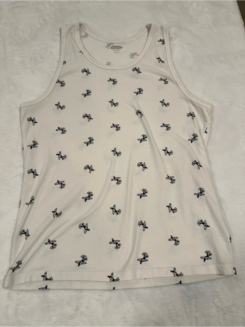 Old Navy Soft-Washed Surfboard Print Tank Top - Small